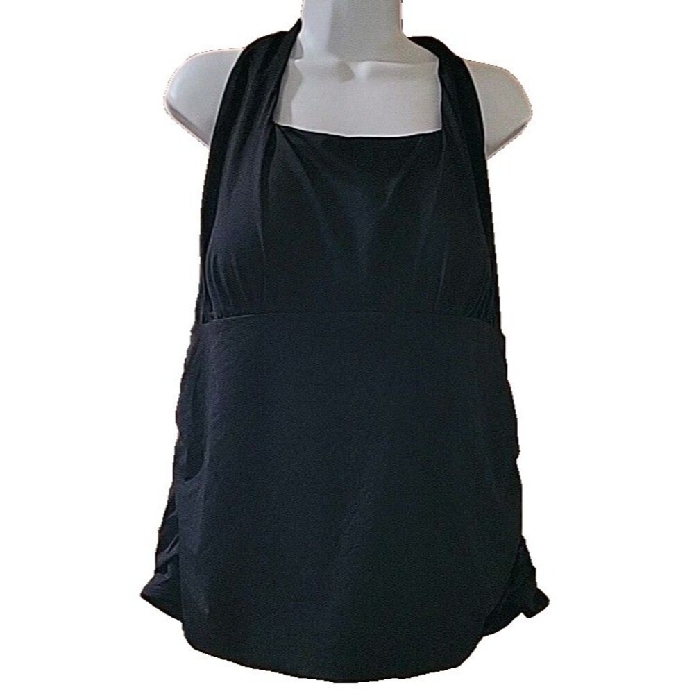 Lands' End Black Women's Swim Top